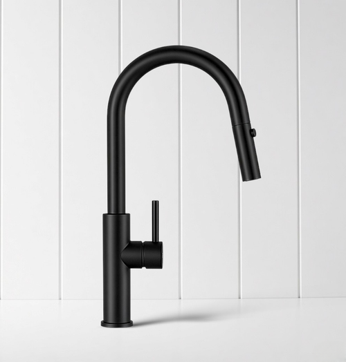 Pull Out Kitchen Mixer Matte Black