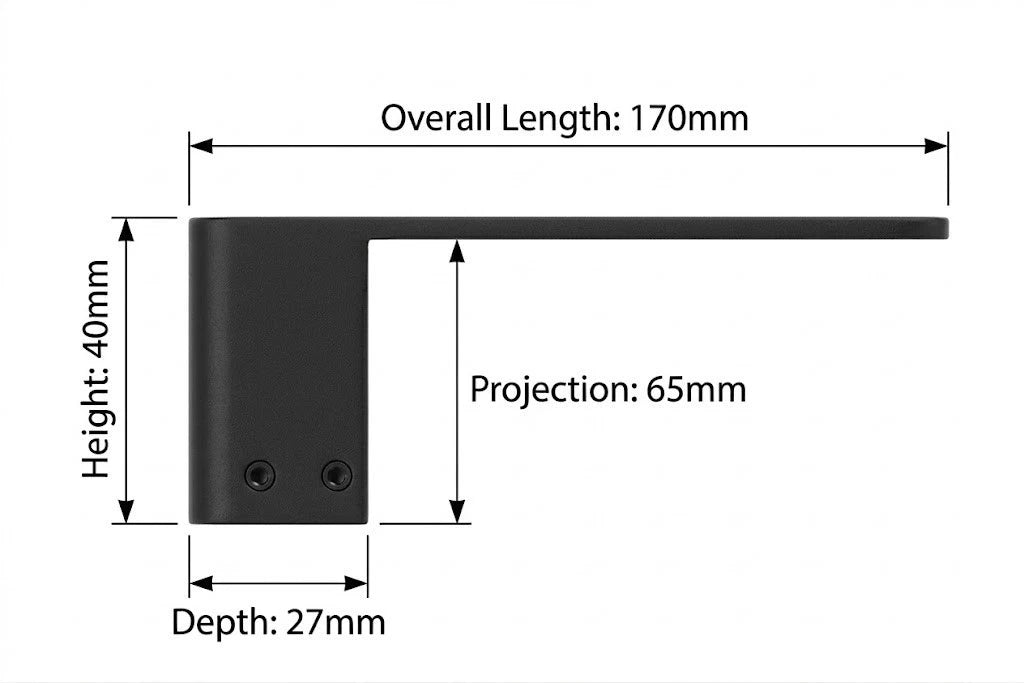 Toilet Roll Holder Matte Black