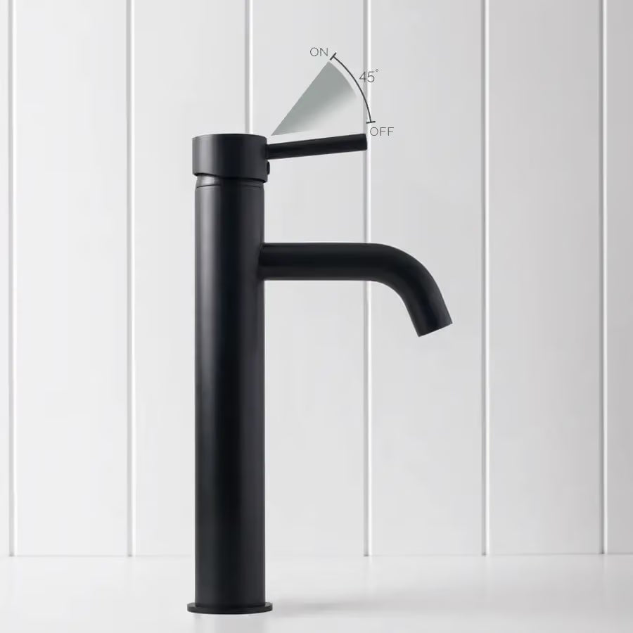 Tall Basin Mixer Matte Black