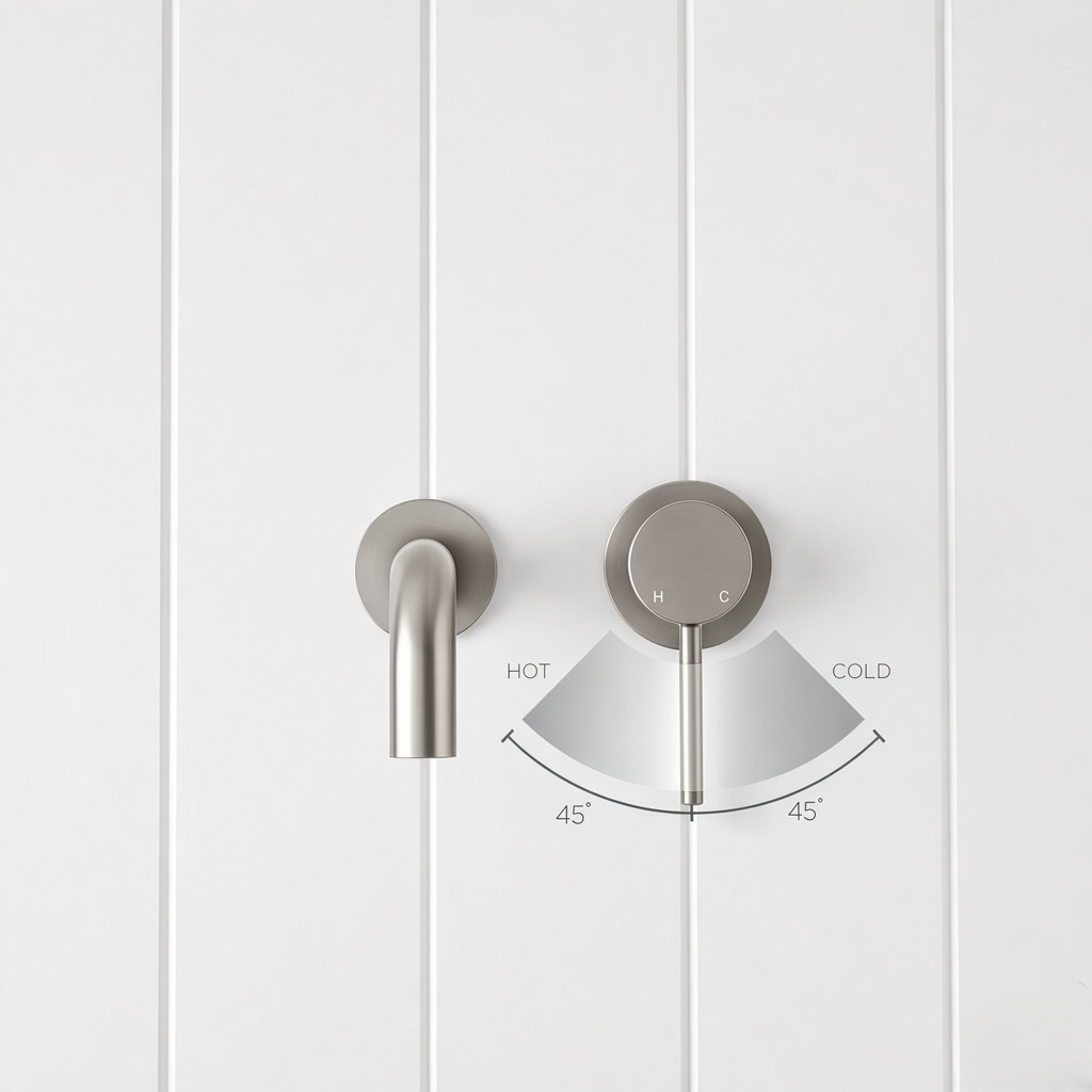 Wall Mixer Brushed Nickel