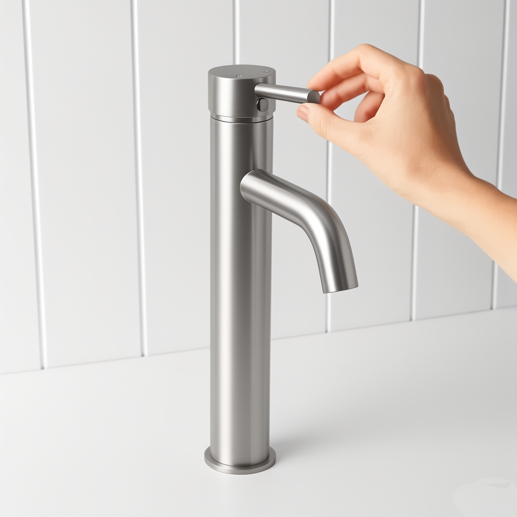 Tall Basin Mixer Brushed Nickel