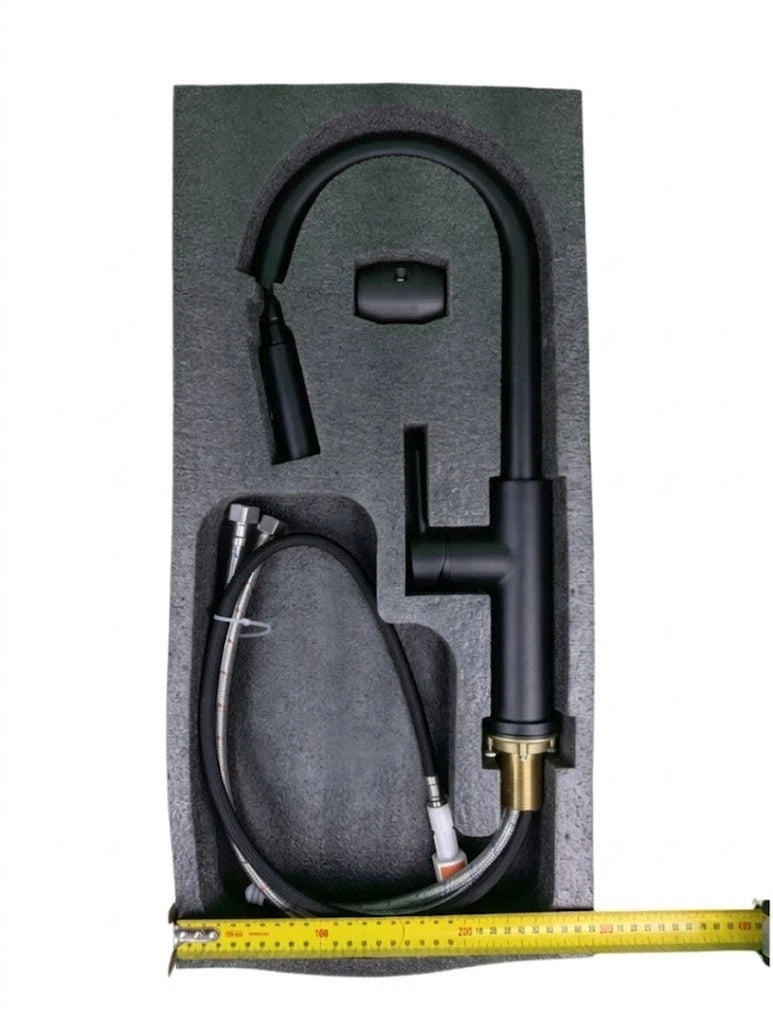 Pull Out Kitchen Mixer Matte Black