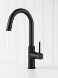 Round Kitchen Mixer Matte Black