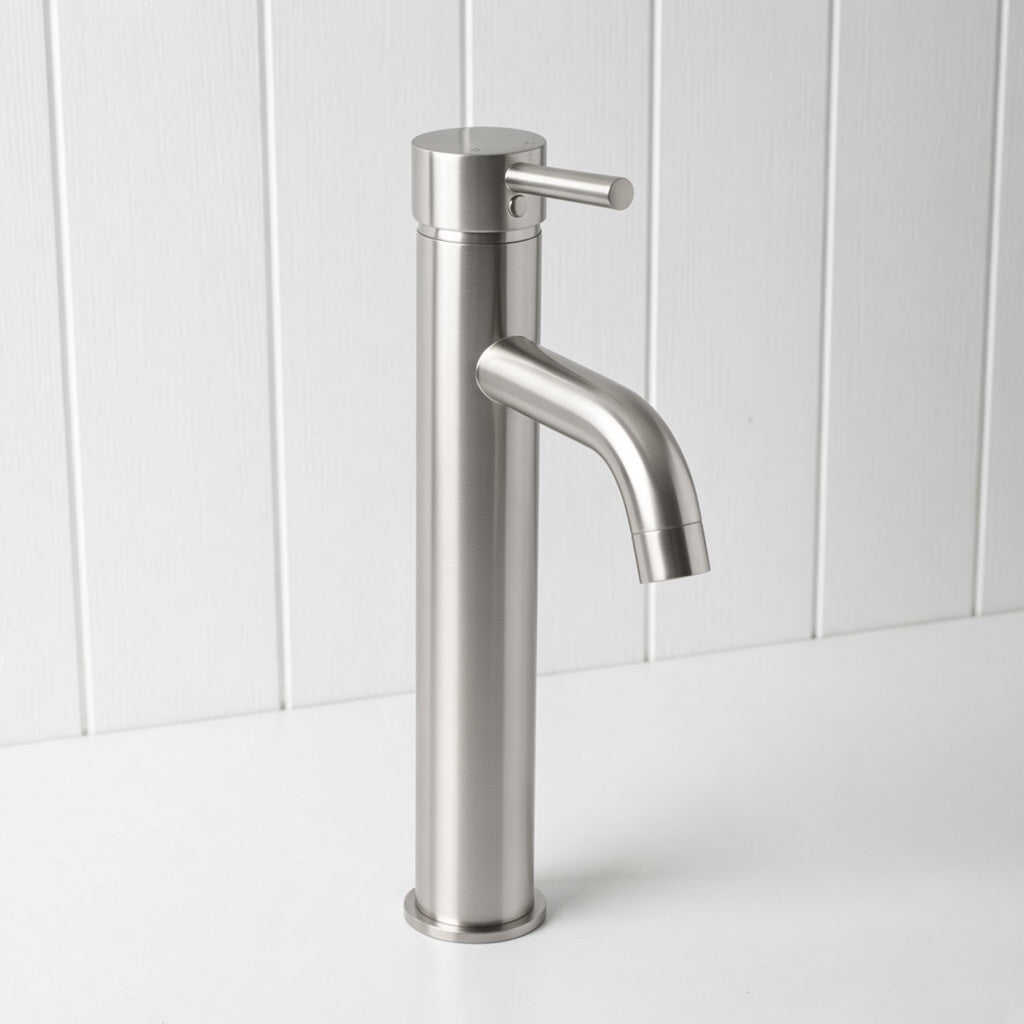Tall Basin Mixer Brushed Nickel