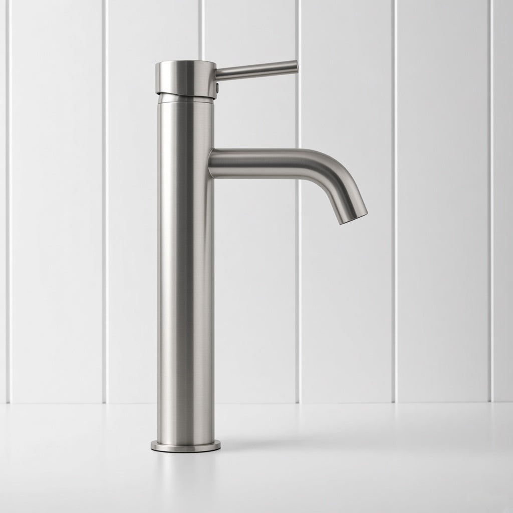 Tall Basin Mixer Brushed Nickel