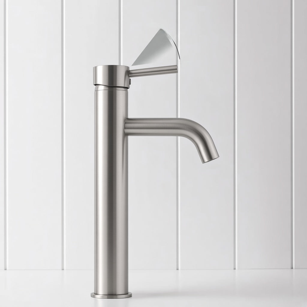 Tall Basin Mixer Brushed Nickel